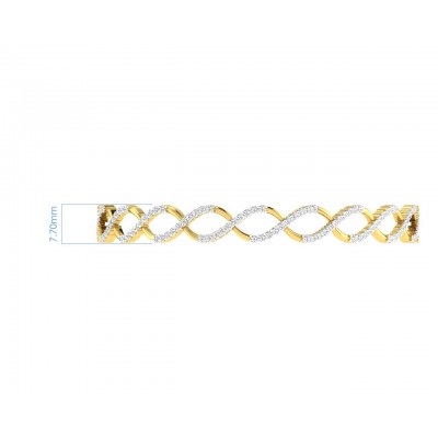 Heli Diamond Bangles in Gold
